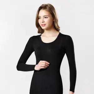 제임스딘 여성 발열 내복 상의 얇은 겨울 보온 내의 긴팔 JHWIX010