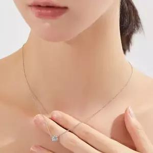 18k 클라라 랩 다이아몬드 1캐럿 목걸이+IGI감정서