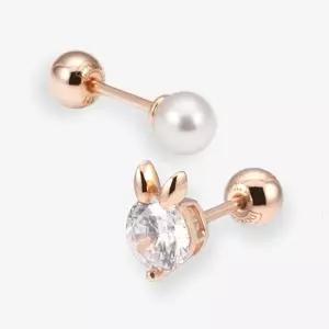 14k 심플 피어싱 담수진주) 1개)