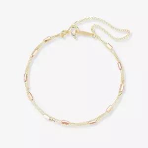 14k 핑키 실린더 2줄 팔찌