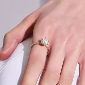 18k 그레이스 랩 다이아몬드 6프롱 반지_2캐럿