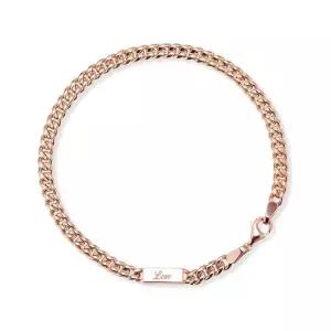 14k 데일리 민체인 이니셜 팔찌 15 17cm)