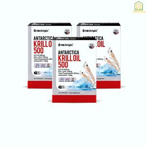 [정품] 크릴오일 안타티카 남극 레드 크릴 오일 90캡슐 3개월분 인지질 58% 코스트코