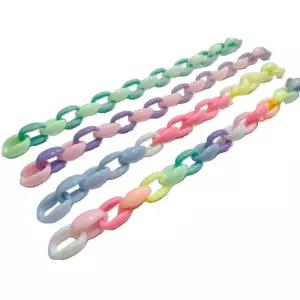 어린이 마스크스트랩 만들기용 미니 토이체인 50개입 쉬운착용 탈부착 지하철탈때