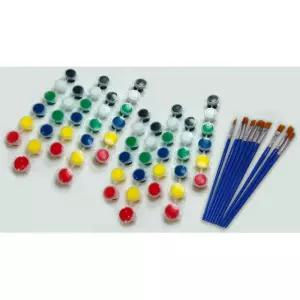 교육기관 액자꾸미기용 미니 아크릴물감 세트 10개 체험행사장 특별활동 윈도우페인트
