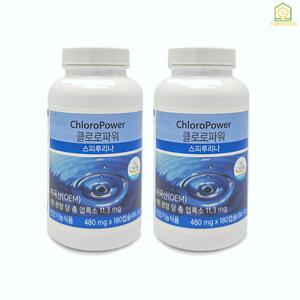 [정품] 유니시티 클로로파워 스피루리나 480mg 180캡슐 2개