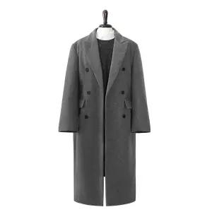 [엠엔씨][MNC] 더블버튼 캐시울 롱코트 (MDCT017KM)