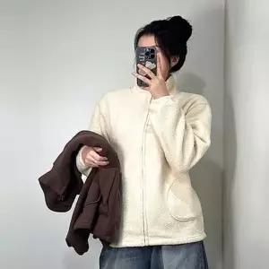 여성 루즈핏 후리스 집업 2color/양털 뽀글이 플리스