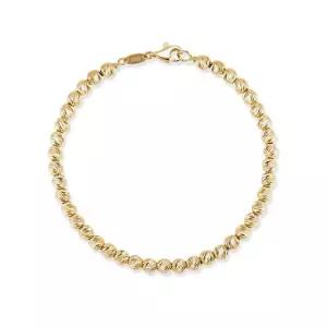 14k 통통 컷팅볼 팔찌