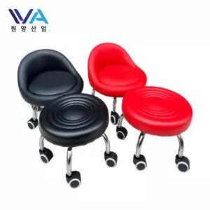 바퀴 의자 앉은 뱅이 동글 이동식 작업