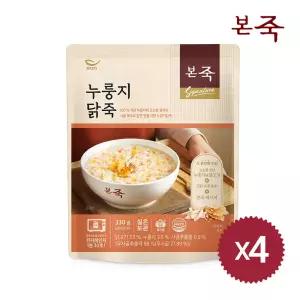 [본죽] 누룽지닭죽 330g 4팩
