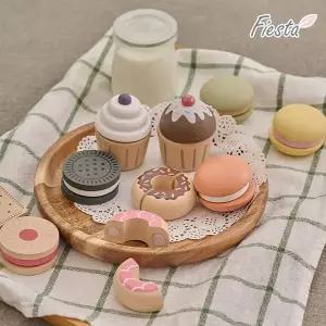 [보리보리/피에스타]피에스타 원목 소꿉놀이 스몰 디저트 세트