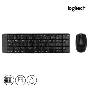 로지텍 코리아 정품 MK220 무선 콤보 키보드 마우스 세트 한글 자판 수신기 세트