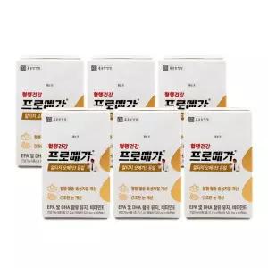 종근당 프로메가 알티지rTG오메가3듀얼 6박스(6개월분) 장용성 불포화지방산 눈+혈행건강