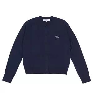 메종키츠네 베이비폭스 패치 울 가디건 MW00507KT1036 P492 (DEEP NAVY)