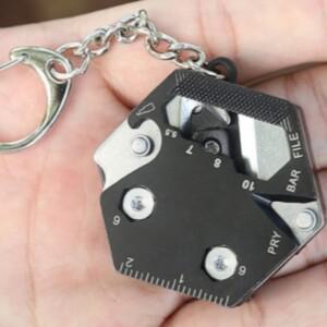 투웨이 아웃도어 만능 열쇠고리 멀티툴 휴대용 키링