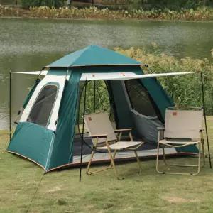 3~4인용 오토 원터치텐트 그린 오토텐트 원터치그늘막