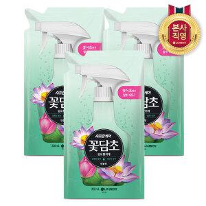 샤프란 꽃담초 섬유탈취제 연꽃향 리필 320ml 3개
