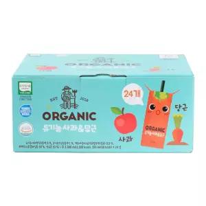 롯데 오가닉 사과 당근 주스 125ml 24개