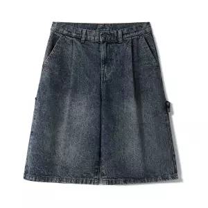 [하프클럽/엠엔씨]빅사이즈 핀턱버뮤다 포켓청반바지 (MDSP266WS)