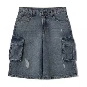 [엠엔씨][MNC] 빅사이즈 버뮤다 카고청반바지 (MDSP267WS)