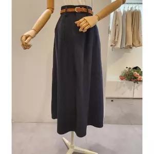 [대구백화점][클리지]핀턱 롱 스커트 벨트 세트(CP3WSK04)