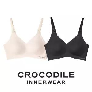 [크로커다일] 소프트핏 쉘론 후크형 브라2종 라이트베이지 블랙 CDWBR5M1416