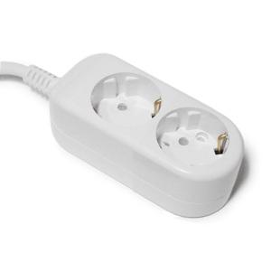 멀티탭 2구 10m / 멀티 콘센트 1.0SQ 10A 접지 멀티탭 AC220V 전기 전원 연결선 연장선 리드선 작업선 코드선 전선  전기선 