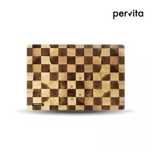 페르비타 엔드그레인 체크도마 중 / 플레이팅 / 아카시아나무