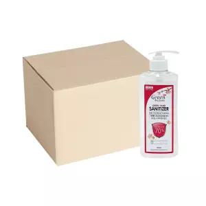 그린제약 핸드 세니타이저겔 체리블러썸향 500ml 20개 1박스 에탄올 70% 손소독제