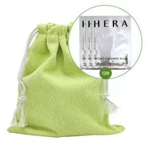 복주머니 파우치/(헤라 하이드로 카밍 마스크 23mlx12매 )잔골덴 연두M