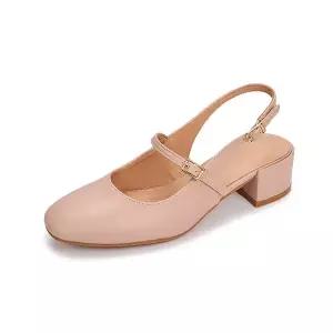 [무크]엠.무크 나타샤 소가죽 메리제인 슬링백 핑크베이지 516523907AP