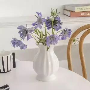 리플 도자기 화병 인테리어 오브제 꽃병 꽃꽂이