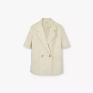 [롯데백화점]보브 하프 슬리브 오버핏 더블 자켓 7155210005