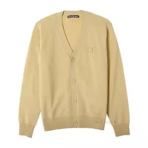 [아크네스튜디오] 24FW C60038 CPA 페이스 패치 울 가디건 비스킷베이지