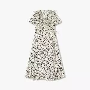 [롯데백화점]보브 플라워 프린트 쉬폰 랩 롱 원피스 7155237200