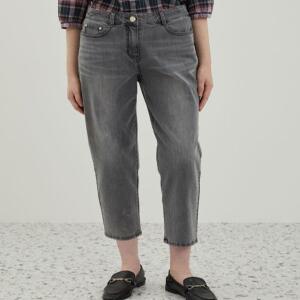 올리비아로렌 / 뒤자수 포켓 배기팬츠 VVCMP4M3281 / 애플아울렛 ( 그레이 )