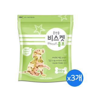 강아지간식 훈련용 비스켓 300g 3개