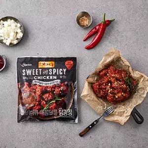 [BBQ]T 겉바속촉 매콤달콤 양념 닭강정 500g*2봉