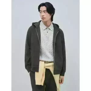 [빈폴] 컴포트 울라이크 후디 집업 카디건 - 애쉬 (BC4Z41C254)