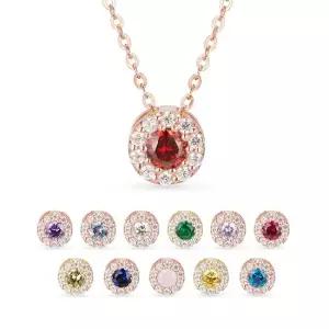 14k 스텔라 이니셜 탄생석 목걸이12type