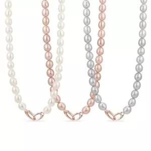 14k 컬러 담수진주 비드 목걸이7mm3type