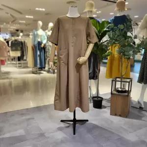 [대구백화점] [파파야]라운드넥반팔루즈핏원피스(PNPROP024B)