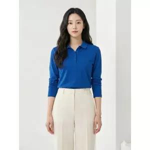 [하프클럽/크로커다일레이디]퍼플 크로커 데일리 카라 티셔츠 CLCSTS904