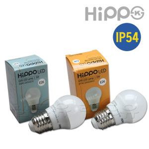 히포 LED 인지구 방수 IP54 E26 G45 3W 주광색 전구색 LED전구 인찌구