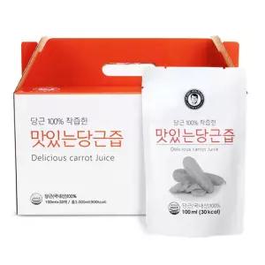 [김재식헬스푸드] 맛있는 당근즙 100ml 30팩 x 4박스 (총120팩)