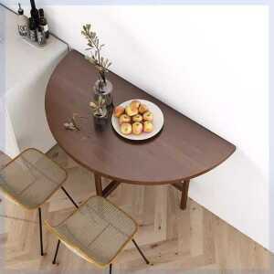 반원 식탁 길이100 원룸 주방 반달 반원탁 테이블 제품 공간활용 나무 좁은