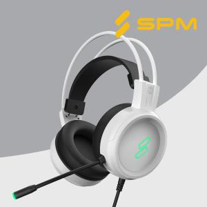 SPM HM100 7.1 가성비 유선 게이밍헤드셋 화이트