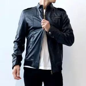 [하프클럽/]가죽자켓 집업 바이커자켓 라이더 래더자켓
