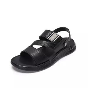 [하프클럽/무크]엠.무크 제프리 투웨이 소가죽 샌들 블랙 517313502FA